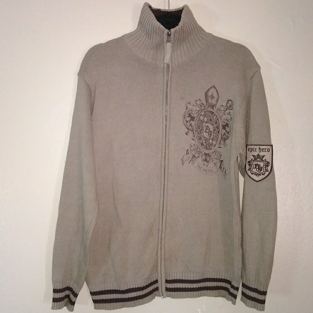 Epic Hero medium zip up sweater